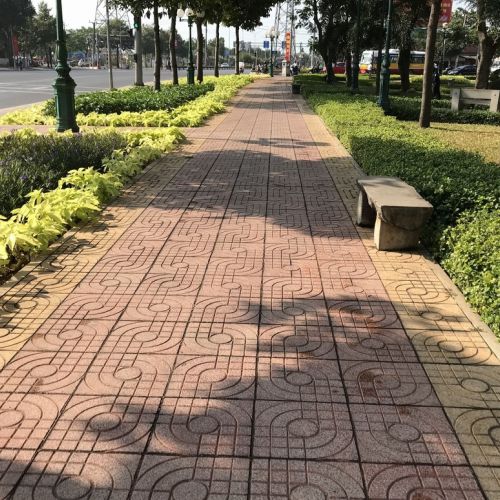 Vỉa hè & lối đi bộ đường Lý Anh Tông - TP Bắc Ninh